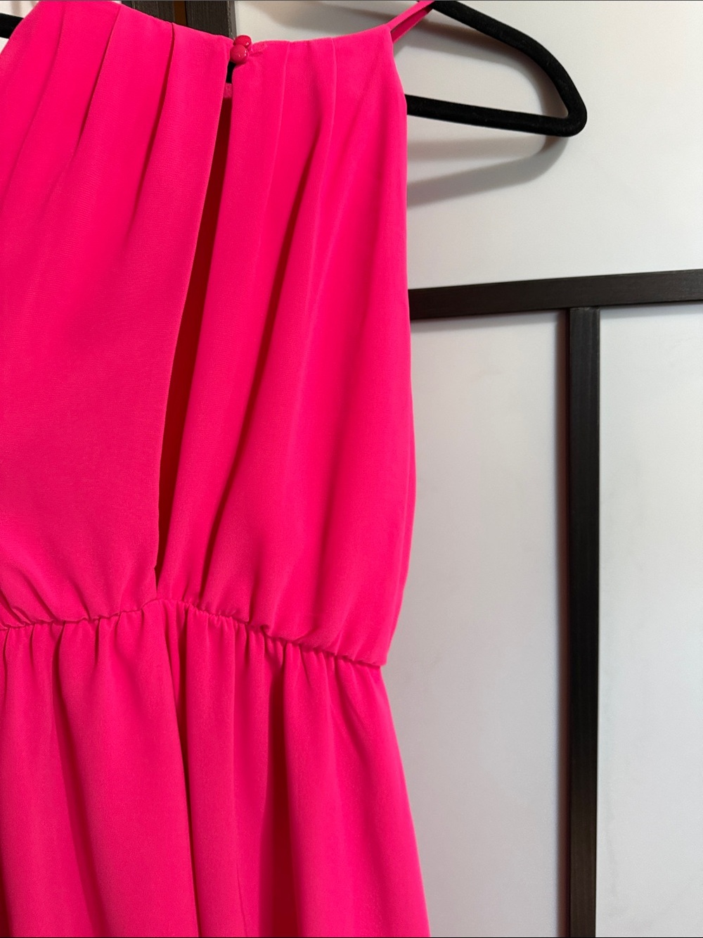Lush Neon Pink Spaghetti-Strap Mini Dress - Picture 3 of 5